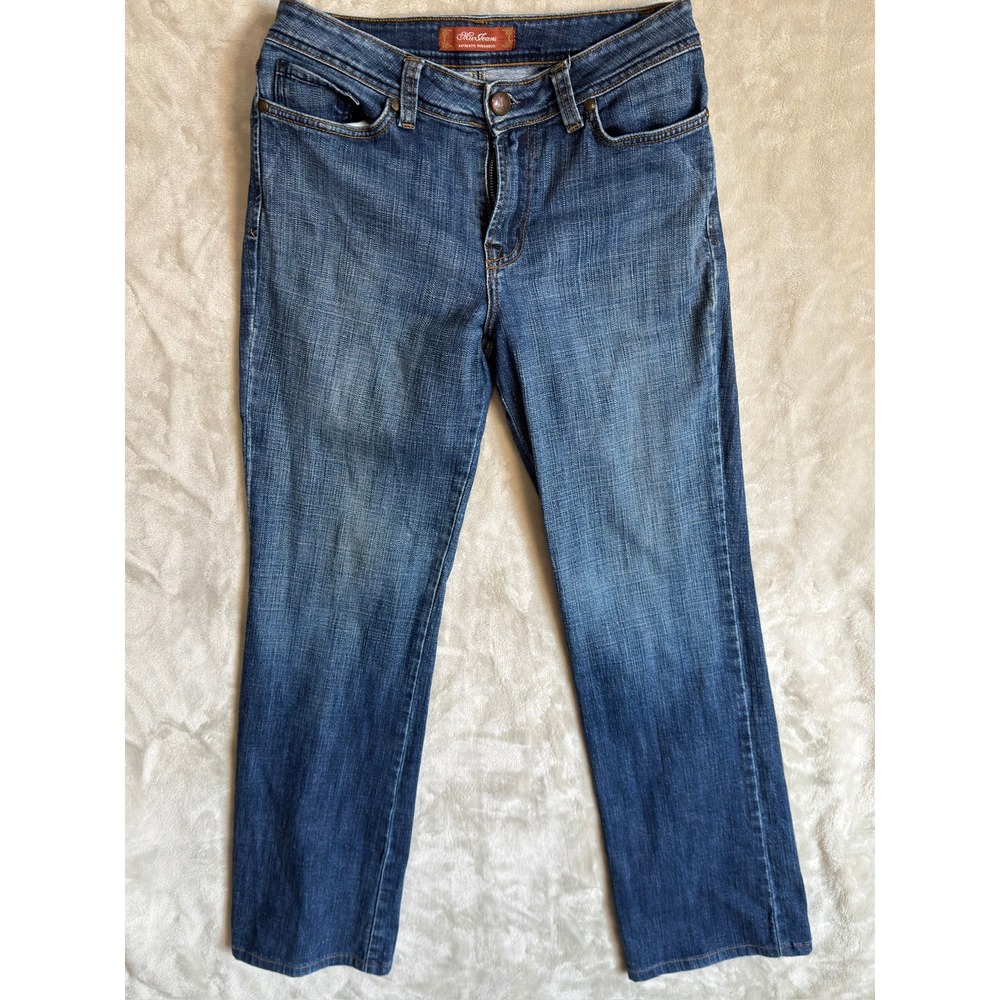 Mu Jeans Authentic Dungarees Womens Size 6 Medium Wash Straight Leg Denim Blue